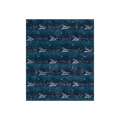 O Holy Night Crushed Velvet Blanket