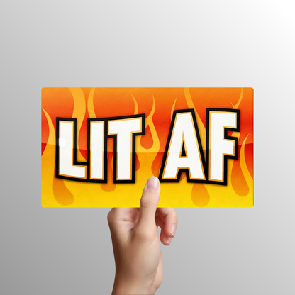 Funny Party Photo Booth Props - 6 Double-Sided PVC Signs