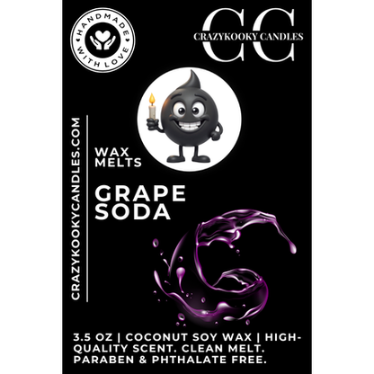 GRAPE SODA - Wax Melts, Scented Coconut Soy, 3.5oz