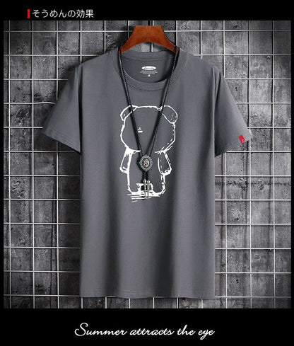 T Shirt for Men 2022 Newest Clothing Fitness White O Neck Anime Man T-shirt For Male Oversized S-6XL New Men T-shirts Goth Punk