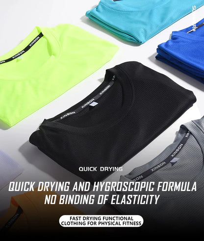 Men 's Fitness Gym T Shirts 2020 Shirt Homme Running Men Designer Quick Dry T-Shirts Running Slim Fit Tops Tees Sport Muscle Tee