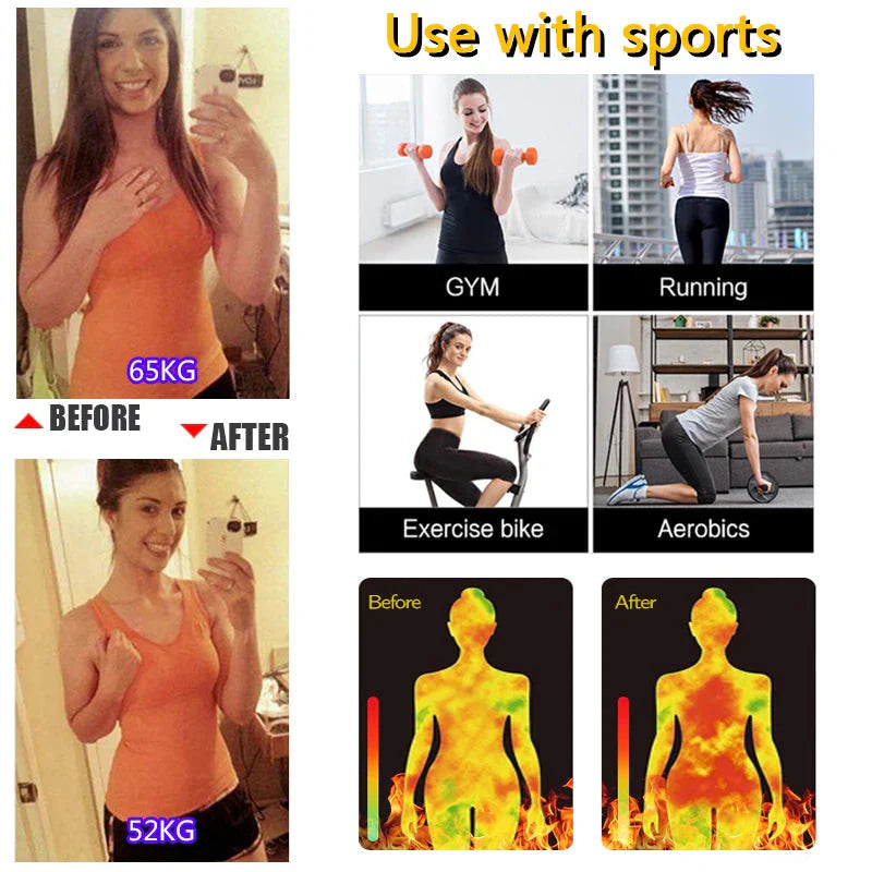 Womens Sauna Sweat Body Shaper High Waist Slimmer Tights Fitness Pants Workout Suit Slimming Waist Trainer Weight Loss Shapewear