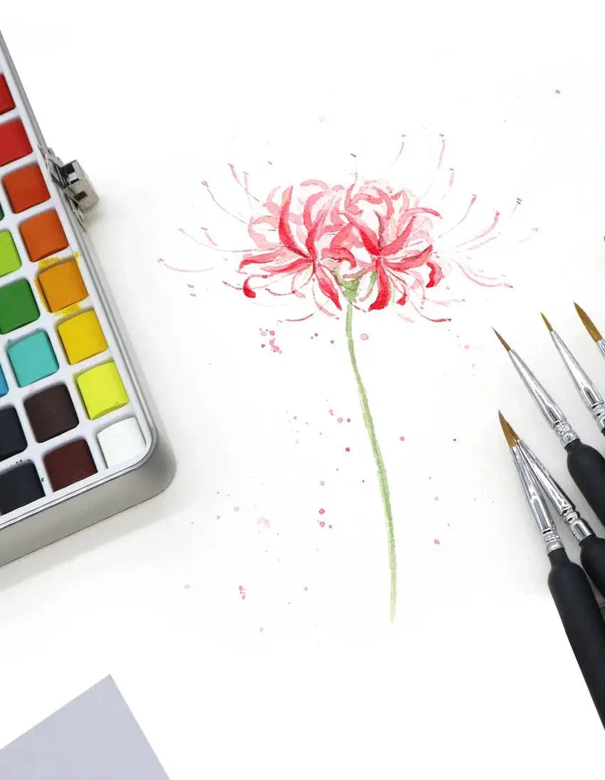 SeamiArt 6Pcs Fine Hook Line Pen Different Size 000 00 0 1 2 3 Paint Brush Artist Gouche Watercolor Acrylic Painting Supplies