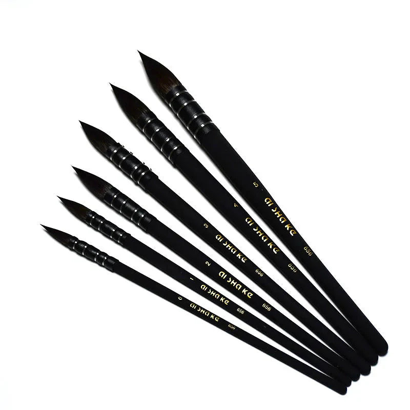 1pc Mop Watercolor Paint Brush Artist Nylon Round Painting Brushes for Acrylic Water Color Gouache Oil Painting Art Supplies