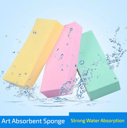 1 pcs Art supplies gouache watercolor sponge absorbent sponge brush Strong water absorption pigment sponge Color random send