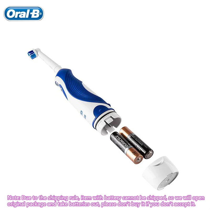 Original Oral B Electric Toothbrush Waterproof Battery Powered Tooth Brushes for Kid Adult Oral Health with Gift Head Travel Box
