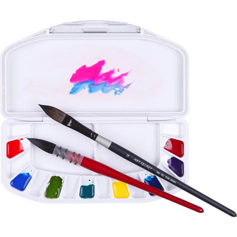 ArtSecret WCS-16 High Quality 16 Wells Watercolor Acrylic Color Pallette For Watercolor Painting Art Tools Supplies