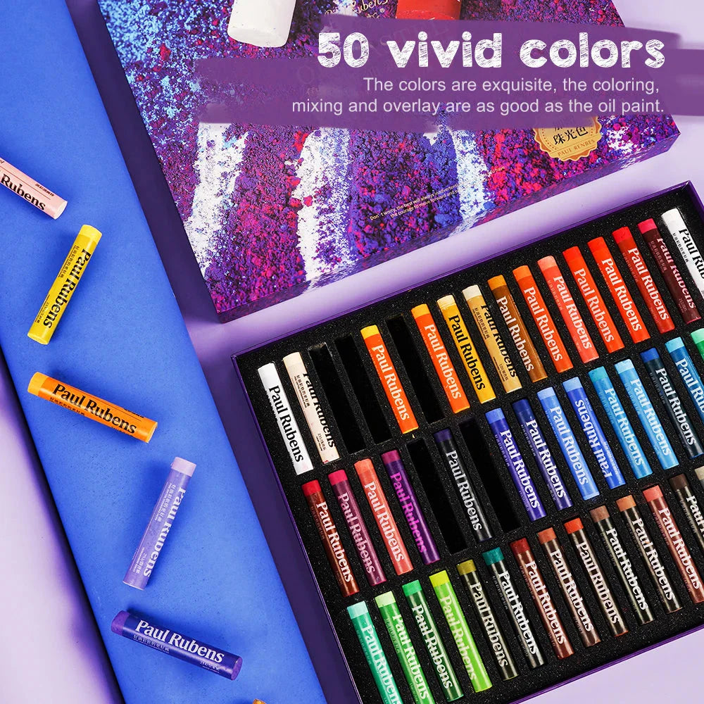 Paul Rubens Oil Pastels Professional Soft Oil Pastels for Artists, Beginners, Students, Kids Art Supplies