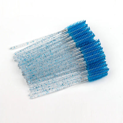 Lanjinglin 5/50pcs Eyelash Brush Crystal Eyelash Soft Eye Lashes Extension Mascara Wands Makeup Professional Makeup Tool