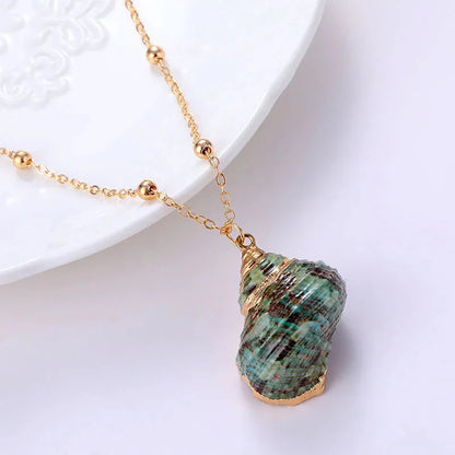 Hot Selling Various Styles of Women Natural Shell Necklace Summer Beach Jewelry Shopify Dropshipping Boho Necklaces