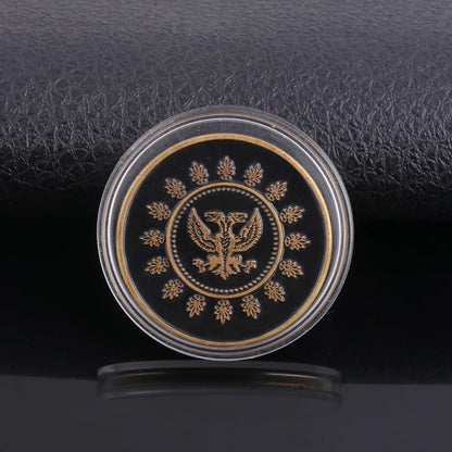 Big Size John Wick 4 Blood Oath Marker Coin Keychain Gold and Adjudicator Coin Metal Prop Accessories Collection Gift