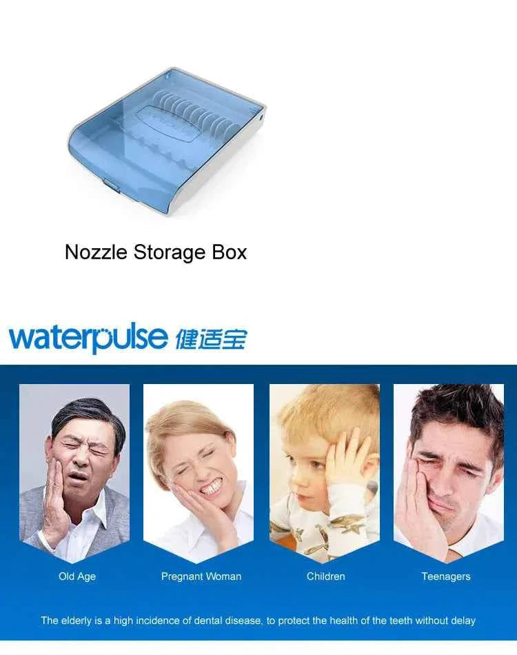 10 levels 20-120PSI Oral Irrigator Power water Floss, Dental Irrigator Hygiene Water Flosser with 5 nozzles