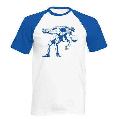 2025 New Men's T Shirt Mysterious Wrestling prints Casual Loose Handsome raglan Short Sleeve O Neck Cotton Men Shirts Tee Tops