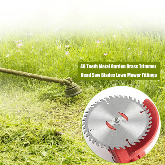 150 mm 40 Teeth Metal Grass Trimmer Heads Blade Replacement Weed Eater Saw Blade Lawn Mower Fit Accessory for Garden Power Tool