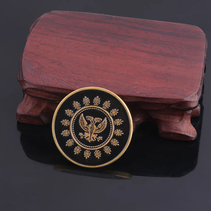 Big Size John Wick 4 Blood Oath Marker Coin Keychain Gold and Adjudicator Coin Metal Prop Accessories Collection Gift