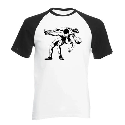 2025 New Men's T Shirt Mysterious Wrestling prints Casual Loose Handsome raglan Short Sleeve O Neck Cotton Men Shirts Tee Tops