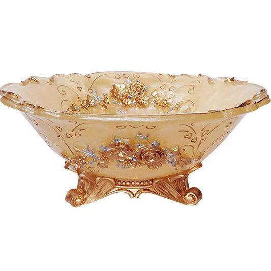 Luxury European-Style Fruit Plate for Living Room, Home Decoration Ornaments