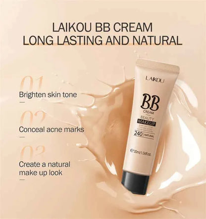 BB Cream Base Makeup Long Lasting Waterproof Brighten Skin Tone Cover Blemishes 30ml Concealer Foundation Liquid Face Makeup