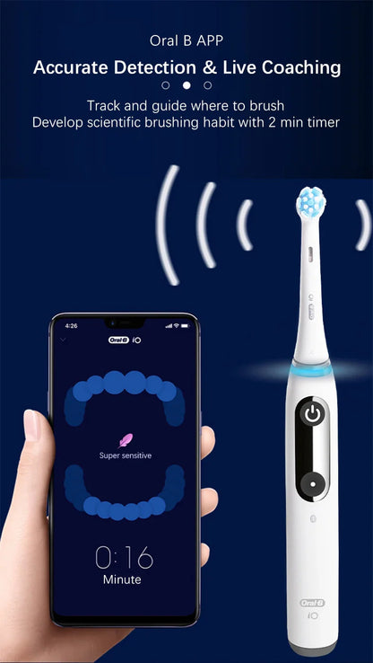 Oral B Electric Toothbrush IO Series Rechargable Waterproof Smart Rotating Timing Electronic Tooth Brushes iO2 iO3 iO4 iO7 iO9