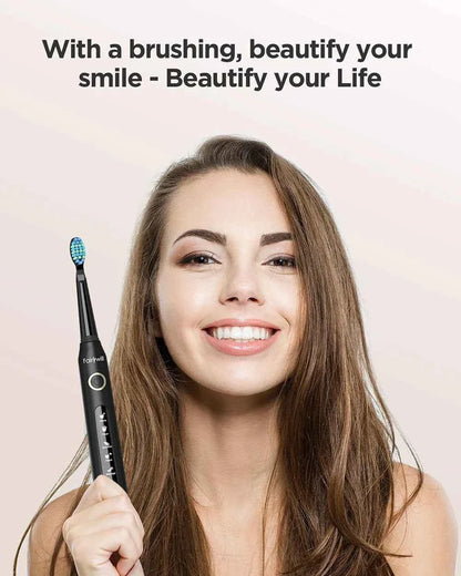 Fairywill FW-507 Electric Sonic Toothbrush - Rechargeable Adult Waterproof Toothbrush with 5 Modes