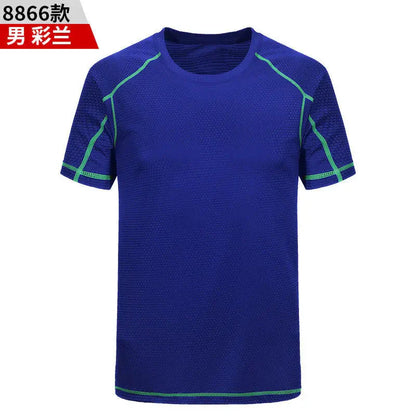 Mens Mesh Short Sleeve Lightweight T-Shirts,Bulk Crew Tees for Guys, Mixed Bright Colors Bulk Pack,Moisture Wicking,10 colors