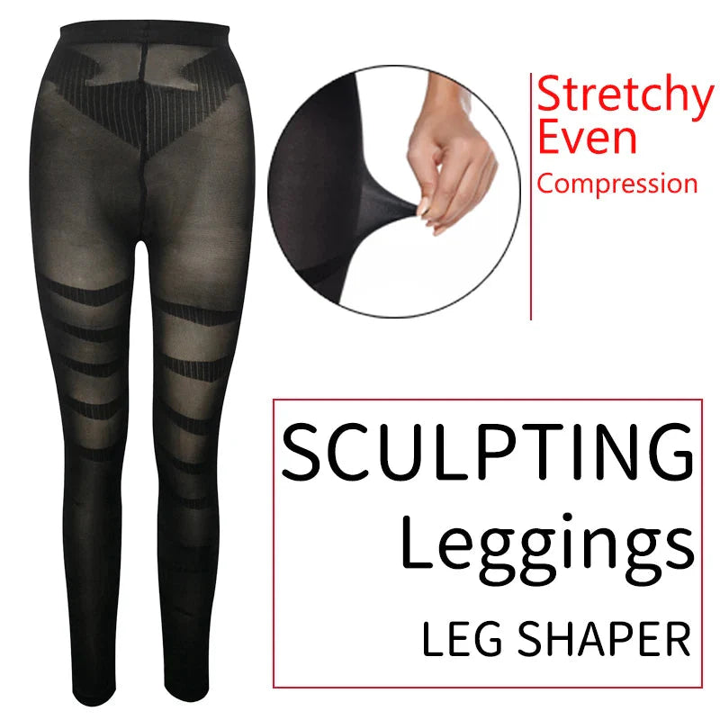 Anti Cellulite Compression Leggings Leg Shapewear Body Shaper Women Slimming Sheath Thigh Sculpting Slimmer Waist Trainer Pants