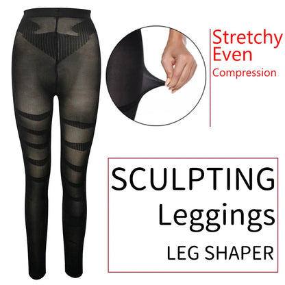 Anti Cellulite Compression Leggings Leg Shapewear Body Shaper Women Slimming Sheath Thigh Sculpting Slimmer Waist Trainer Pants
