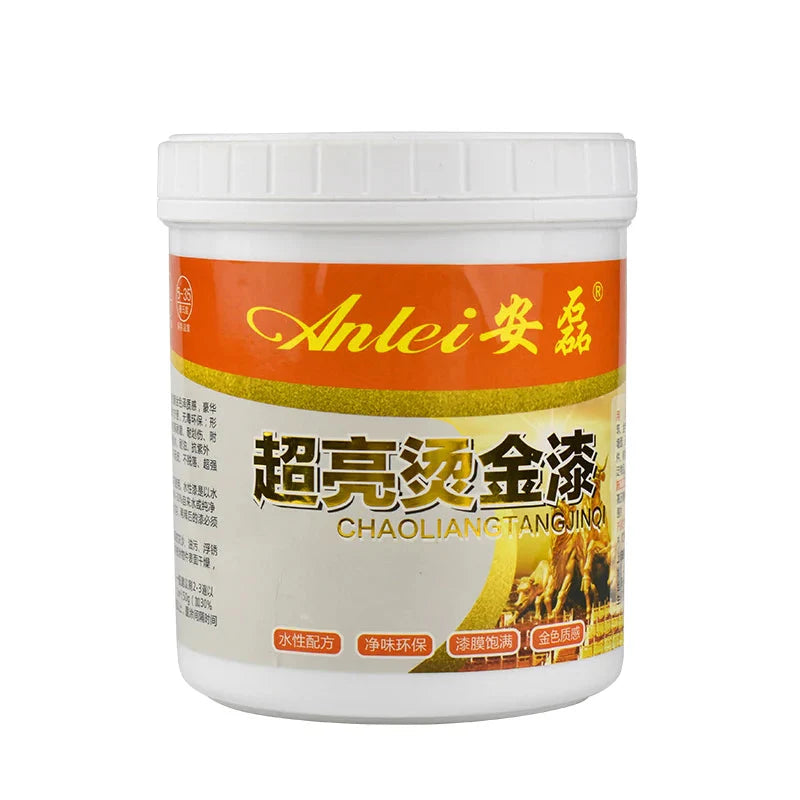50g Bright Gold Paint,  Wood Paint, Metal Lacquer ,tasteless Water-based Paint, Can Be Applied on Any Surface