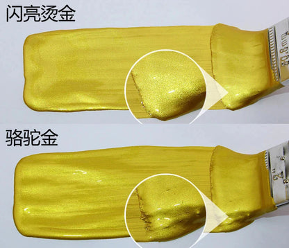 50g Bright Gold Paint,  Wood Paint, Metal Lacquer ,tasteless Water-based Paint, Can Be Applied on Any Surface