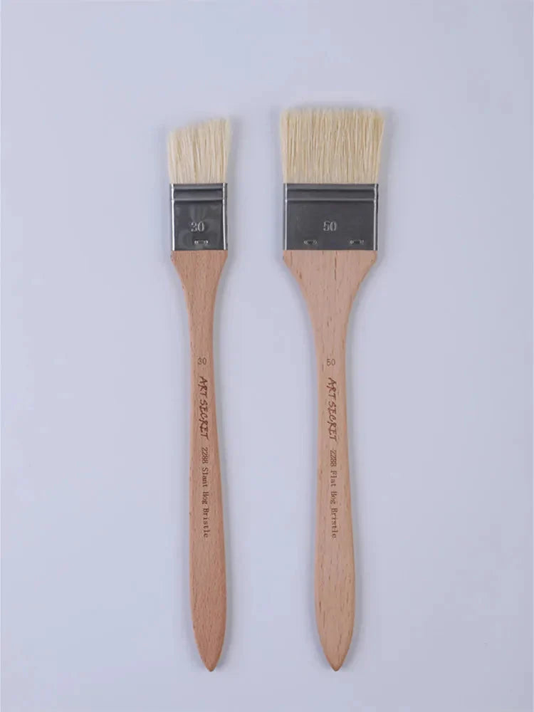 ArtSecret New Arrival 2288 24/Set Oil And Acrylic Painting Brush Hog Bristle Straw Mat Pouch&Canvas Pocket Artist Art Supplies