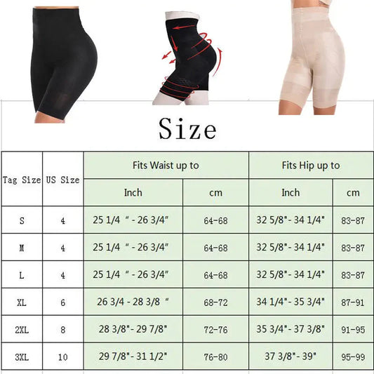 Women High Waist Shaper Panties Body Shaper Slimming Tummy Underwear Butt Lifter Seamless shaperwear Ladies Breathable Shorts