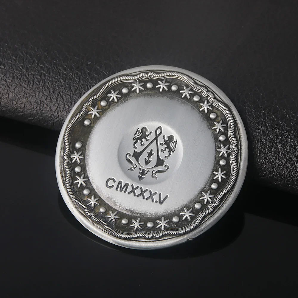 Big Size John Wick 4 Blood Oath Marker Coin Keychain Gold and Adjudicator Coin Metal Prop Accessories Collection Gift