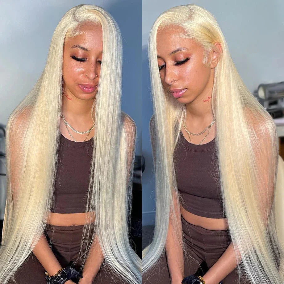 613 Blonde Lace Front Wig Human Hair  Wig  For Wowen Bone Straigh Human Hair Wigs 13X6 Hd Lace Frontal Wig 13X4 Lace Wigs