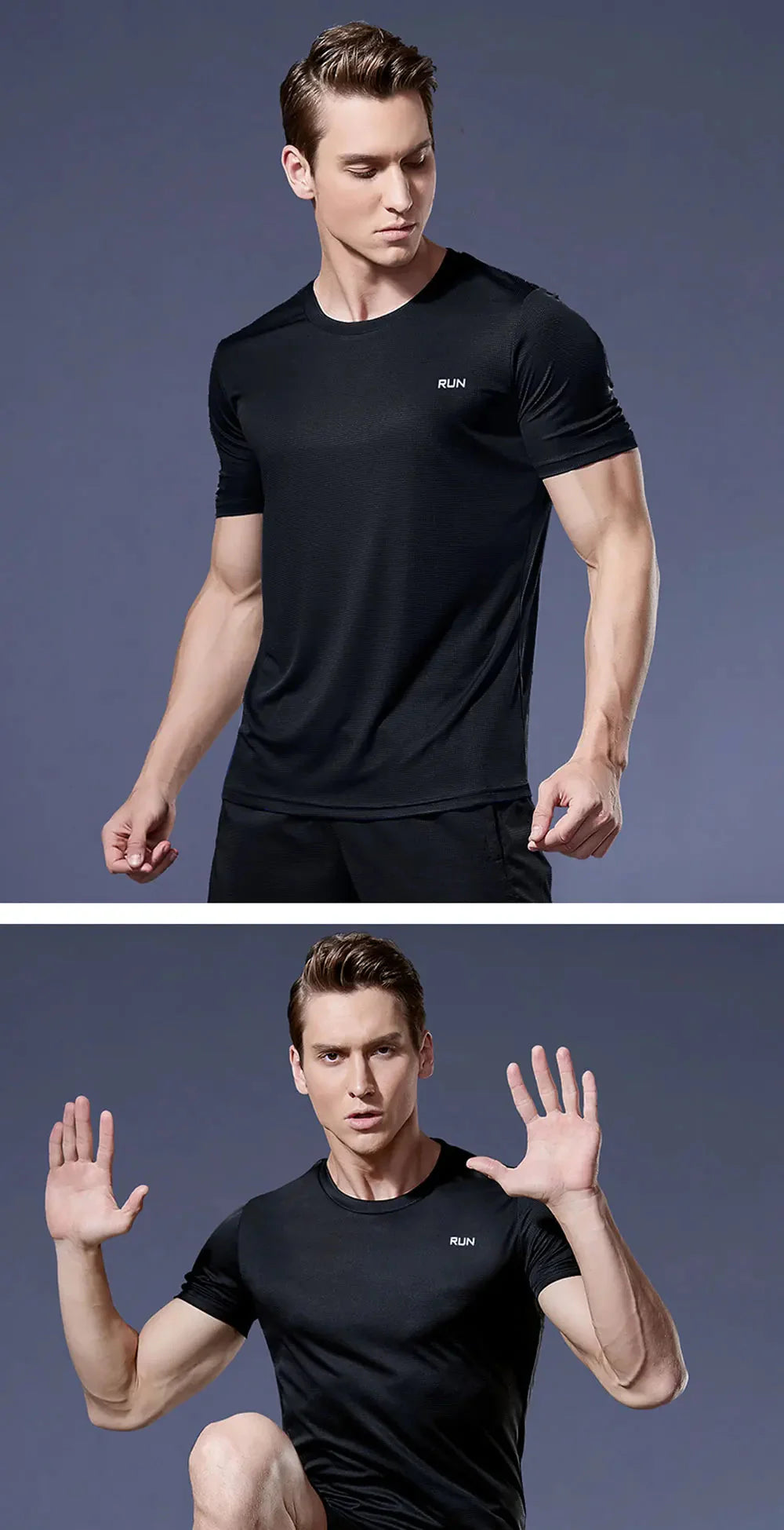 Men 's Fitness Gym T Shirts 2020 Shirt Homme Running Men Designer Quick Dry T-Shirts Running Slim Fit Tops Tees Sport Muscle Tee