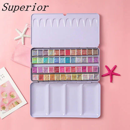 Superior Professional Solid Watercolor Paints Set With Water Brush Pen Water Color Paint Acuarelas Art Supplies For Artist