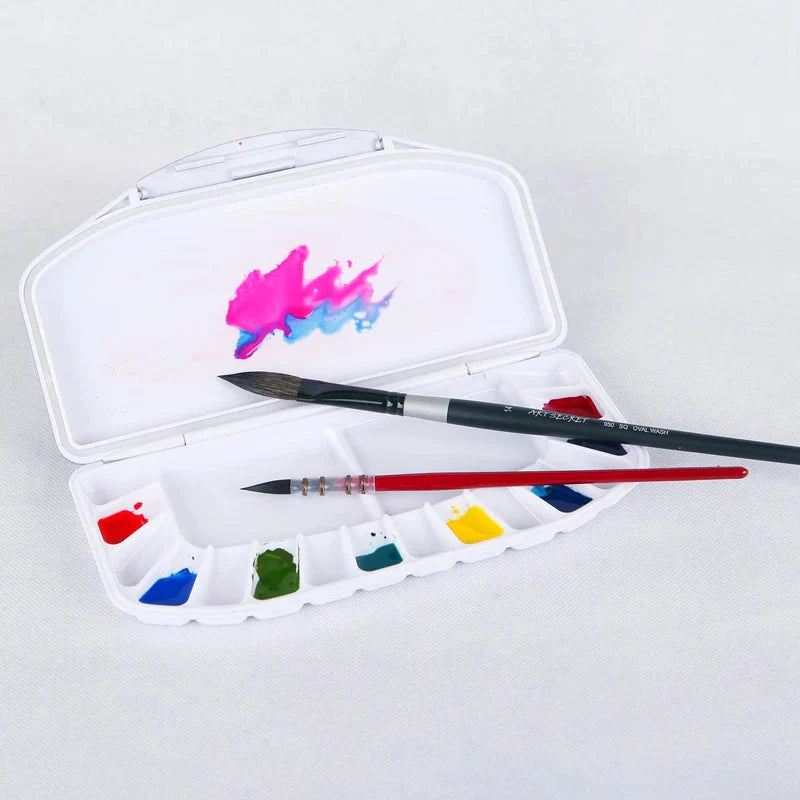 ArtSecret WCS-16 High Quality 16 Wells Watercolor Acrylic Color Pallette For Watercolor Painting Art Tools Supplies