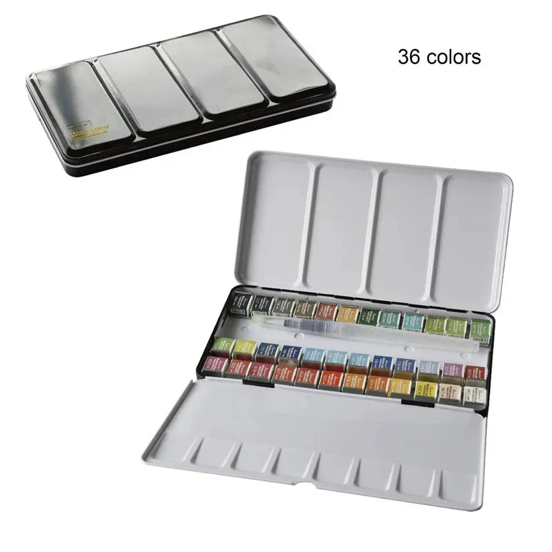 Superior Professional Solid Watercolor Paints Set With Water Brush Pen Water Color Paint Acuarelas Art Supplies For Artist