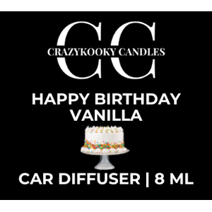 HAPPY BIRTHDAY VANILLA - Car Diffuser, 8ml