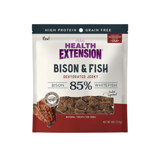 Health Extension Dehydrated Jerky Bison & Fish (4oz)