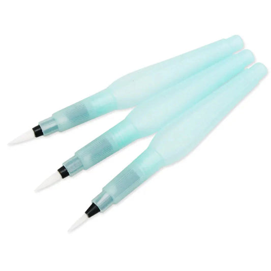 3 pcs different sizes of large capacity Barrel Water-based paints and brushes set humidifying water storage pens art supplies