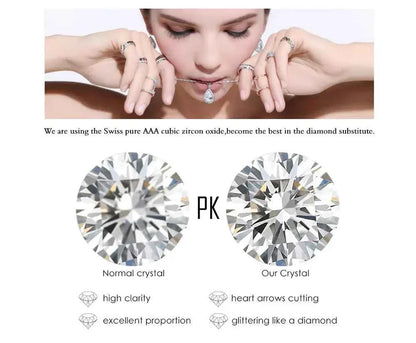 SUNSLL Cubic Zircon Rotatable Crown Cross Pendant Necklaces Classic Stainless Steel Chain Banquet Party Jewelry For Women Men