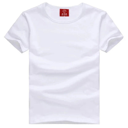 Mens Cotton Summer t shirt Short sleeve Tees O-neck T-Shirts Solid Men tshirt Tops clothing