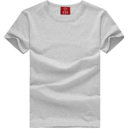 Mens Cotton Summer t shirt Short sleeve Tees O-neck T-Shirts Solid Men tshirt Tops clothing