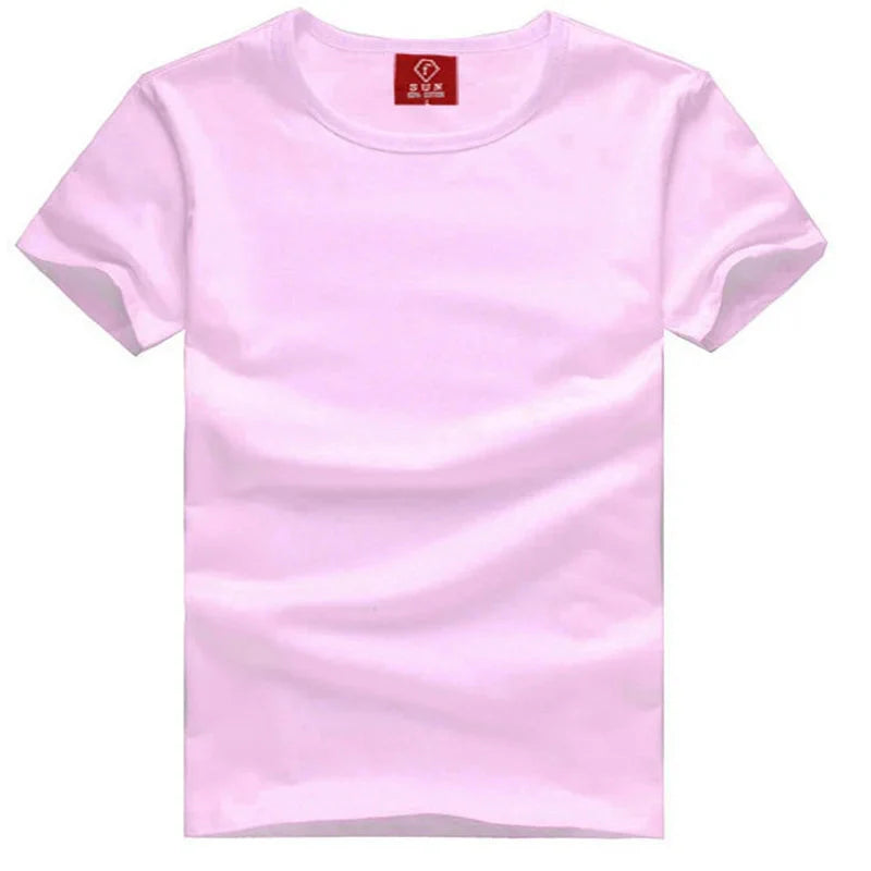 Mens Cotton Summer t shirt Short sleeve Tees O-neck T-Shirts Solid Men tshirt Tops clothing