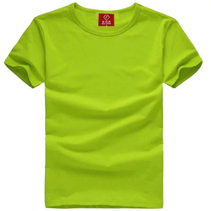 Mens Cotton Summer t shirt Short sleeve Tees O-neck T-Shirts Solid Men tshirt Tops clothing