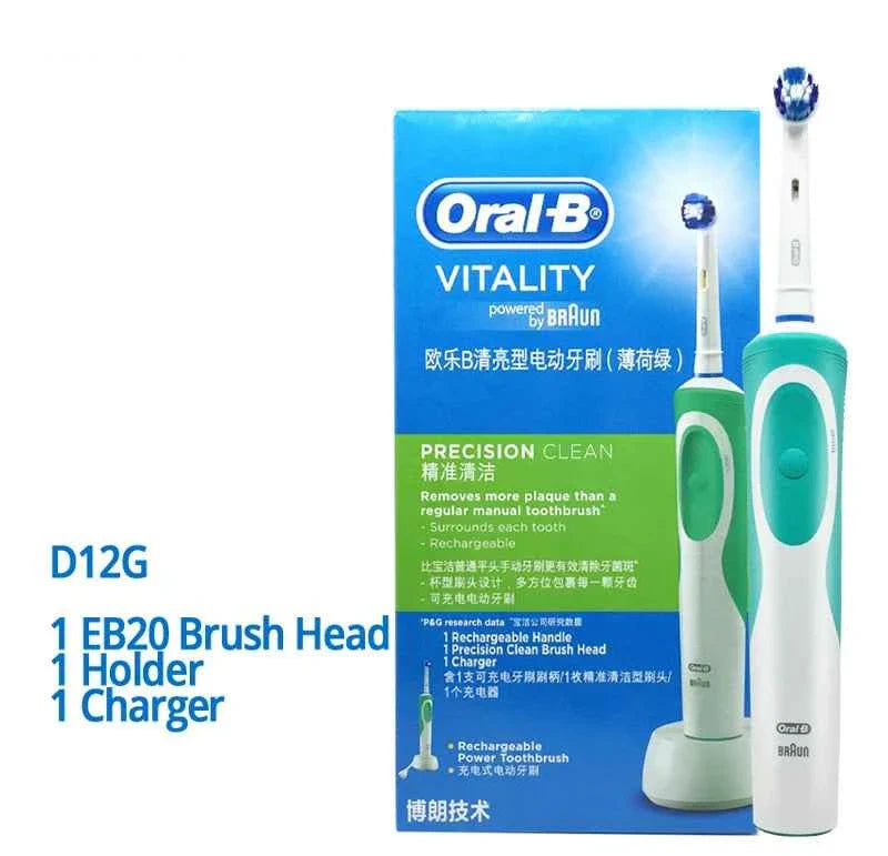 Tooth Brush Oral B Electric Toothbrush VITALITY Precision Clean Adult Rechargeable Teeth cleaning Matching Tooth Brushes Heads