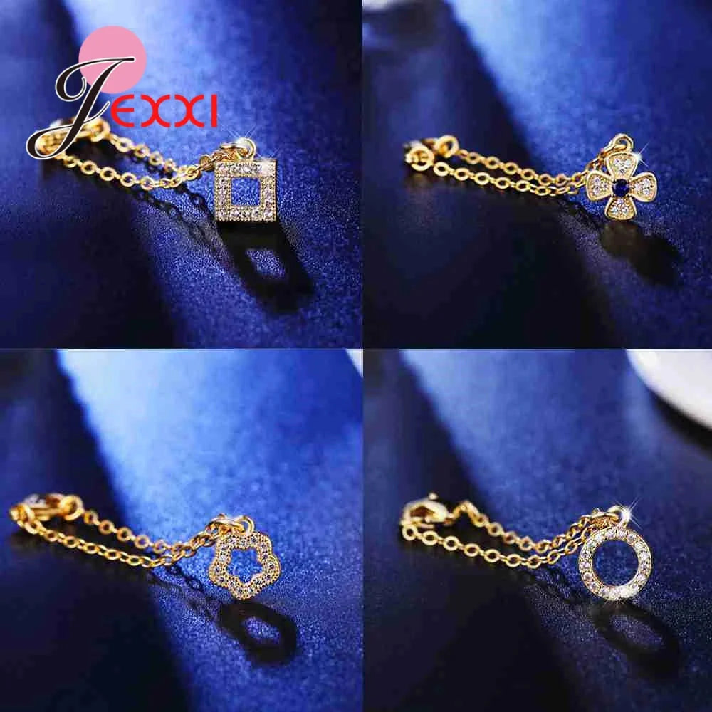 Wide Use Jewelry For Women 925 Sterling Silver Collection With Watch Necklace Bracelet Beautifully Gift For Female Accessory
