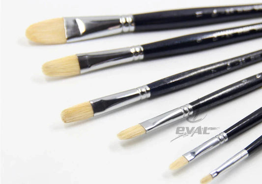 6pcs/Set pig's bristles oil paint brush artists gouache acrylic paints paintbrush art supplies dotting pen art brush stationery