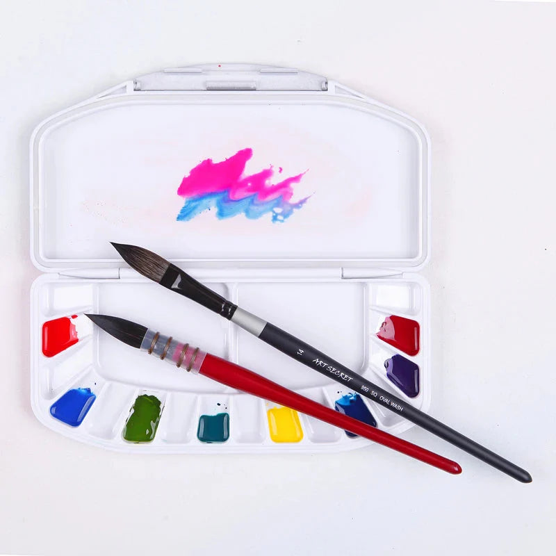 ArtSecret WCS-16 High Quality 16 Wells Watercolor Acrylic Color Pallette For Watercolor Painting Art Tools Supplies