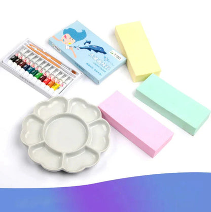 1 pcs Art supplies gouache watercolor sponge absorbent sponge brush Strong water absorption pigment sponge Color random send